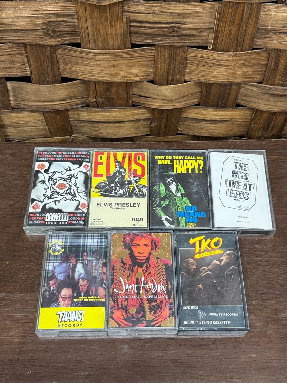 Rock Mixed Music Cassette Tape Collection - Various Artists - Black